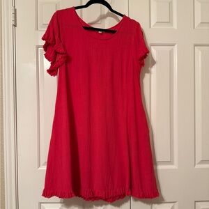 Coral Umgee swing dress. Size M